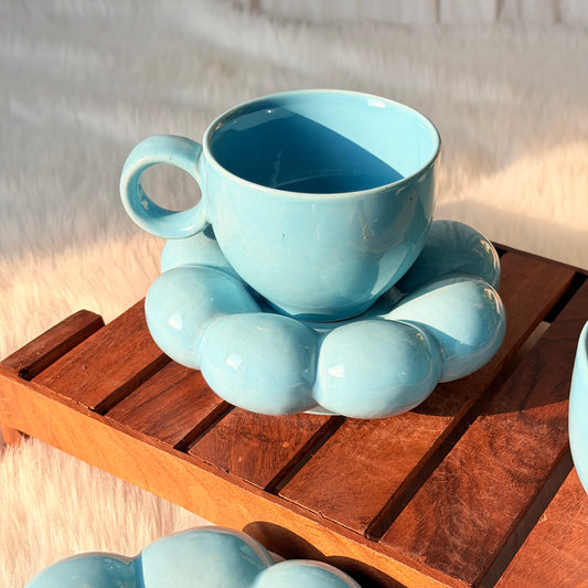 Sky Bloom Cup & Saucer Set