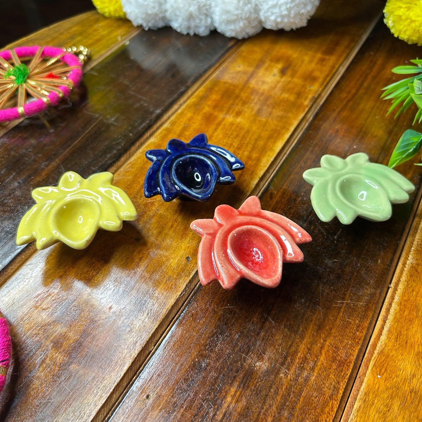 Lotus Diya’s combo ( set of 4 )
