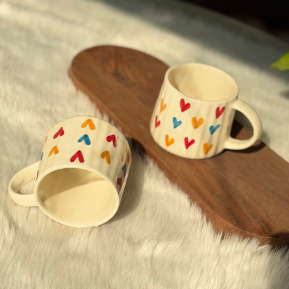 Pastel Hearts Coffee Mug
