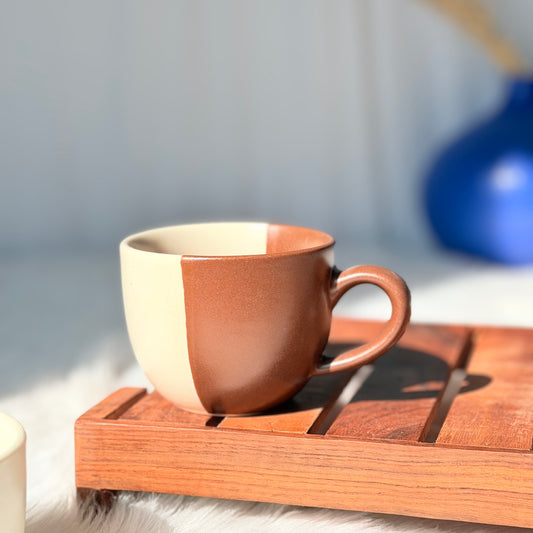 Earthy Duo Tone Ceramic Coffee Mug