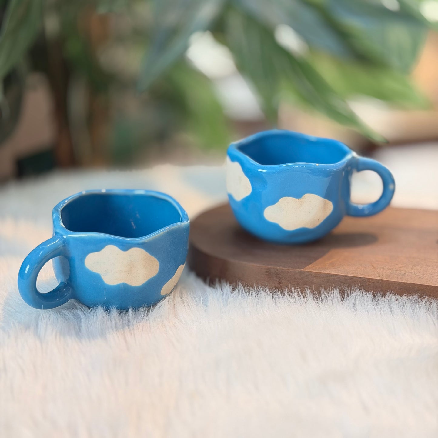 Blue Cloud Ceramic Coffee Mug