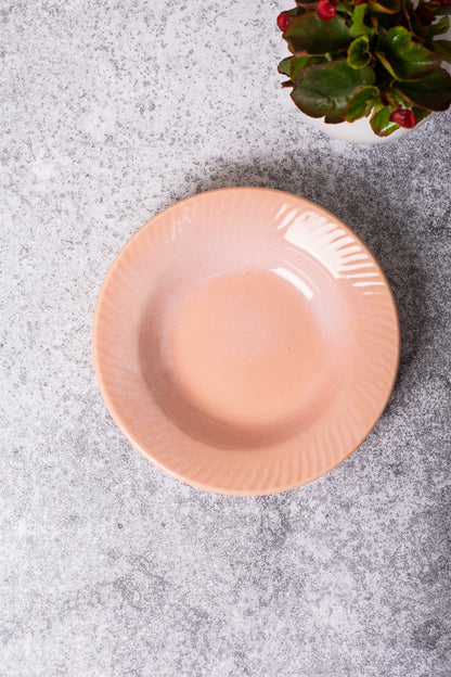 Pink Pasta Plate  7.5 inch (Pack of 1)