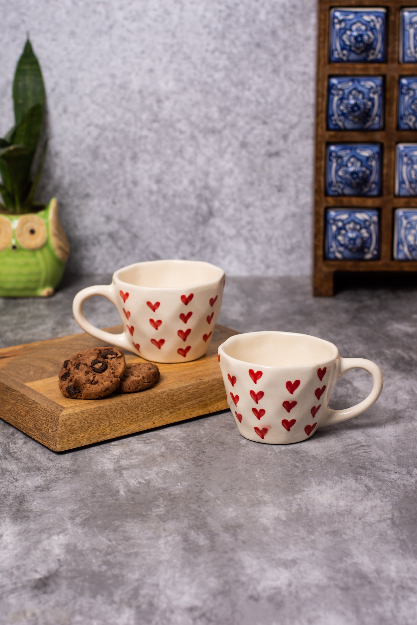 Red Heart Tea Cup
