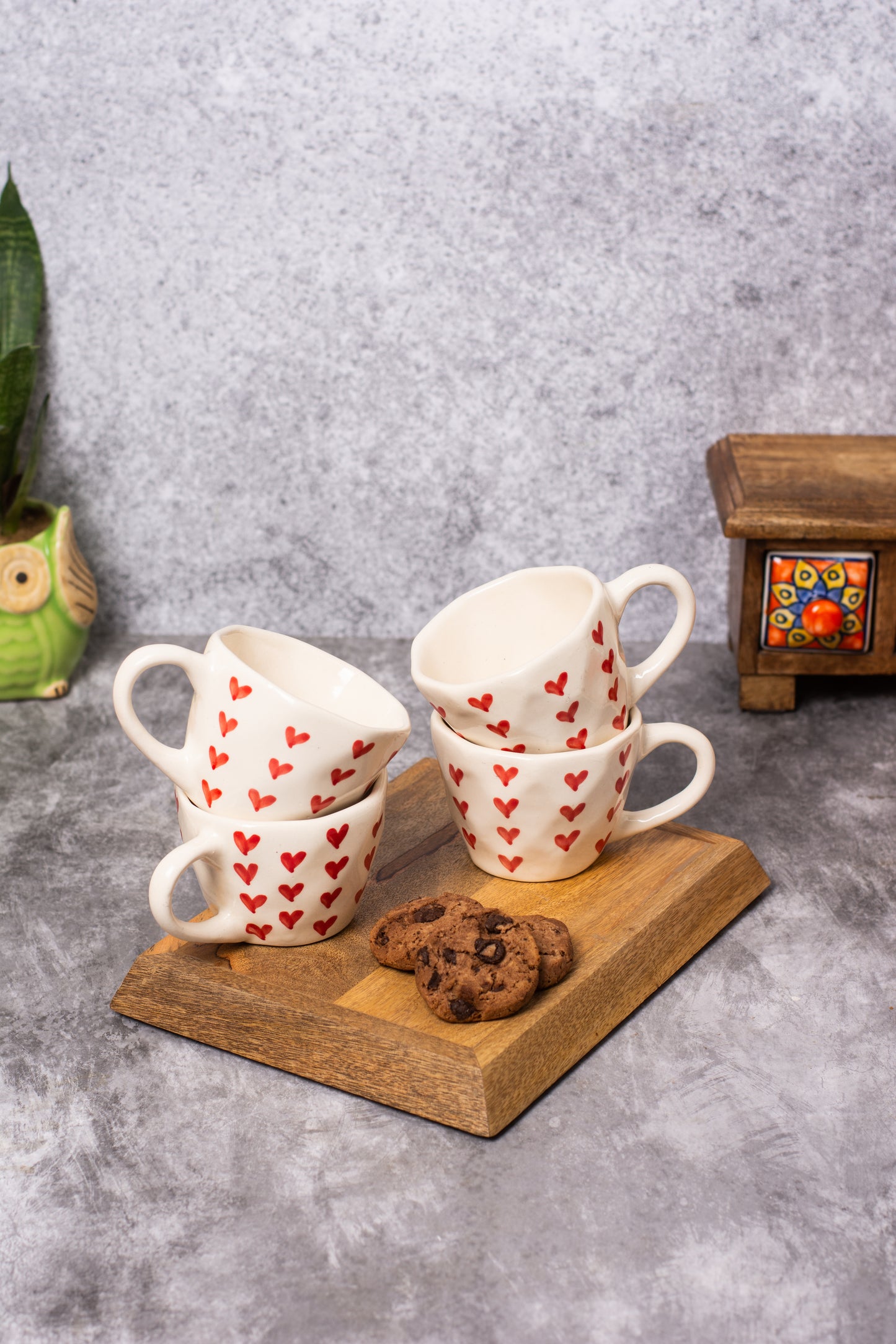 Red Heart Tea Cup