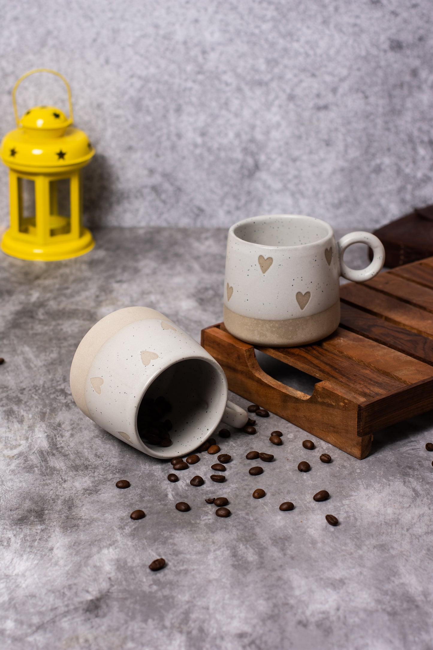 Grey MultiHeart Mug