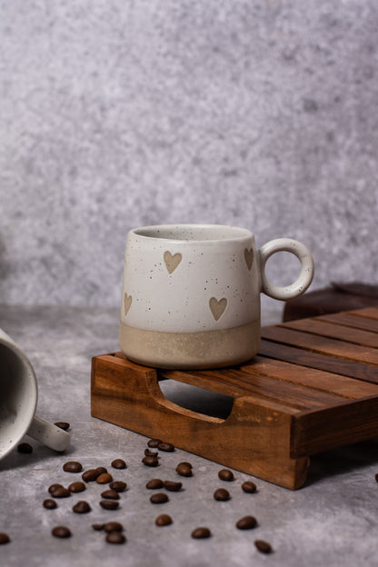 Grey MultiHeart Mug