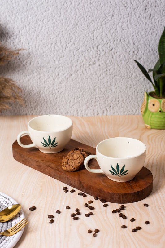 GREEN LEAF SOUP CUP SET OF 1