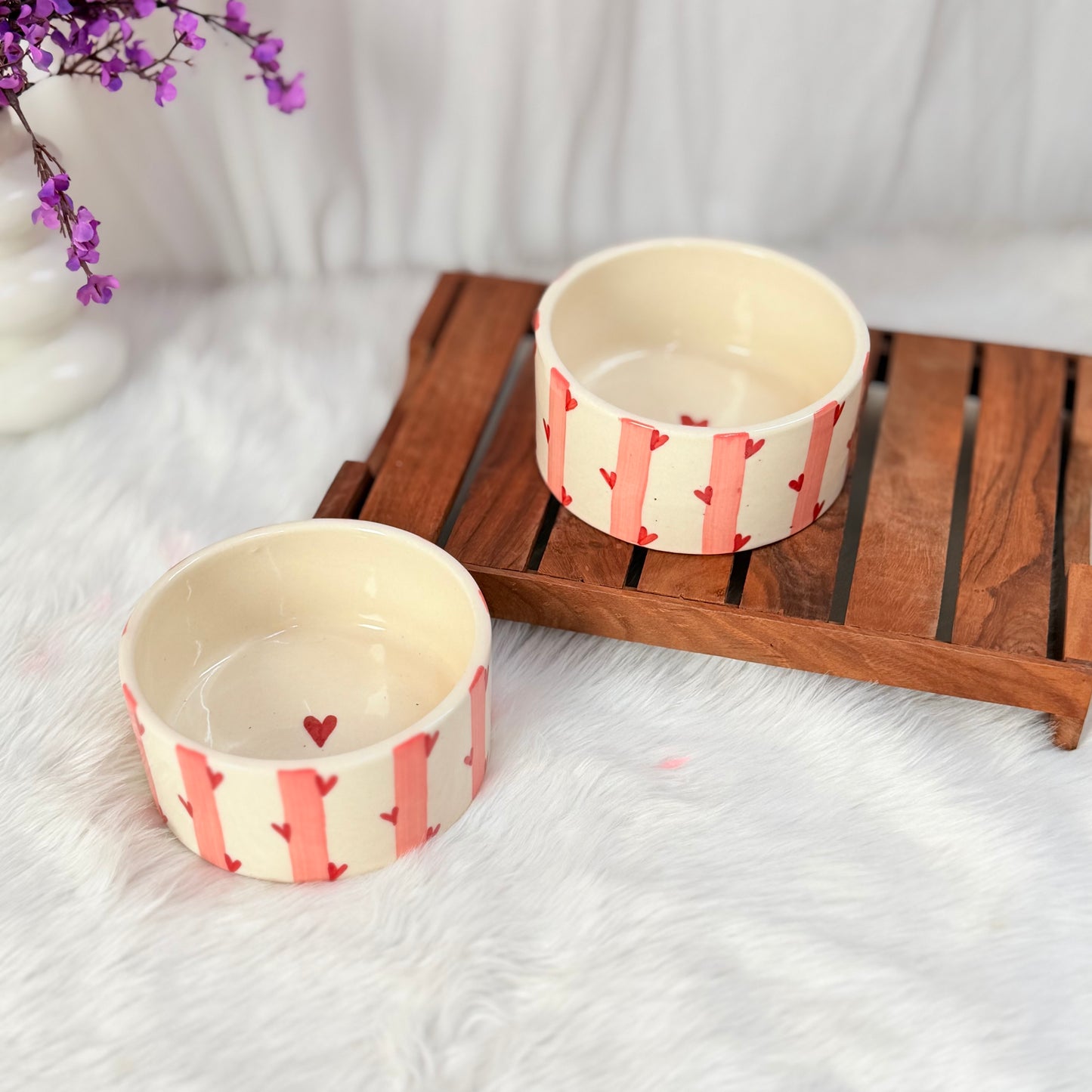 Candy Heart Stripe Breakfast Bowl