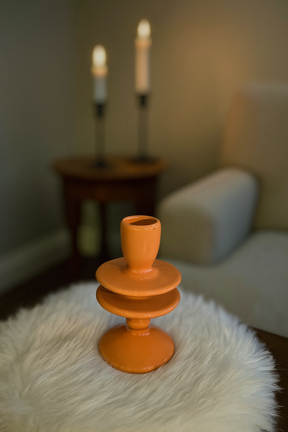 Ceramic Candle Stands (Set of 4)