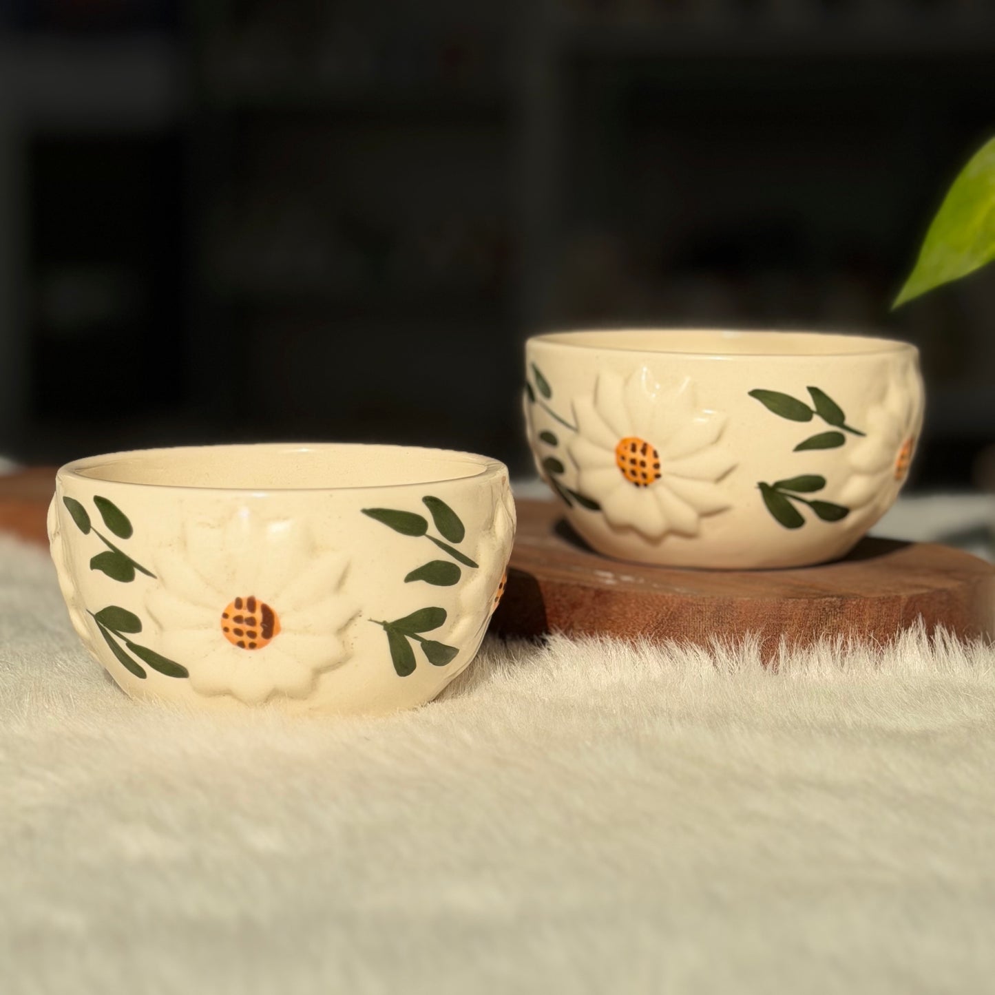 Daisy Bloom Ceramic Bowl