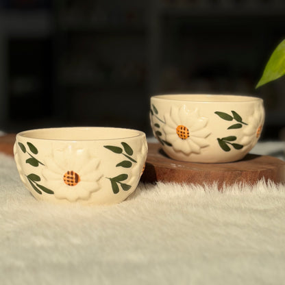 Daisy Bloom Ceramic Bowl