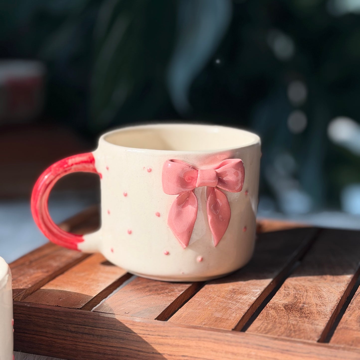 Pink Bow Design Coffee Mug