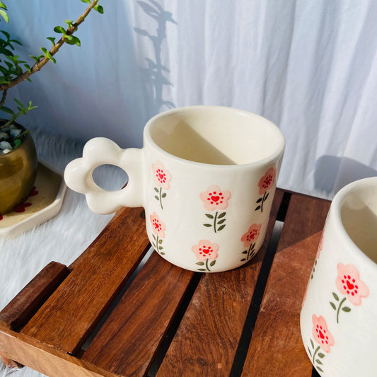 Pink Flower Mug