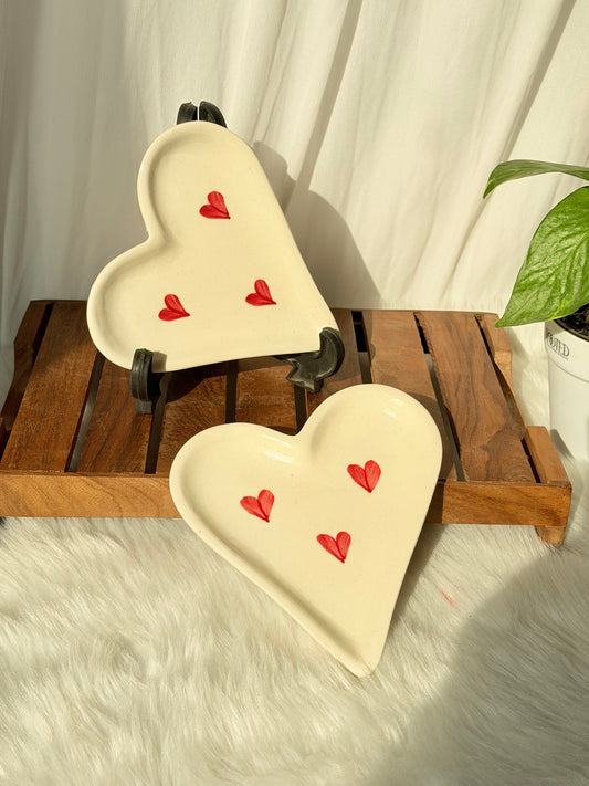 Little Love Heart Ceramic Platter