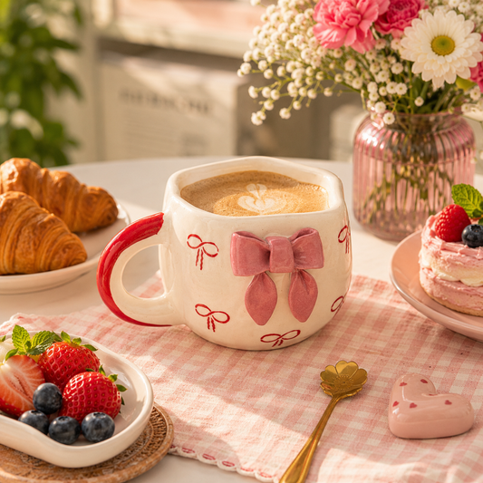 Pink Bow Coffee Mug