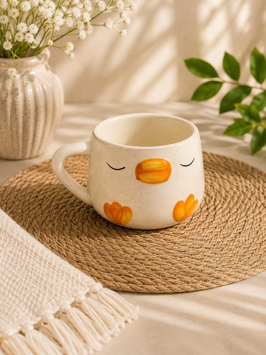 Cute Sleeping Duck Ceramic Coffee Mug