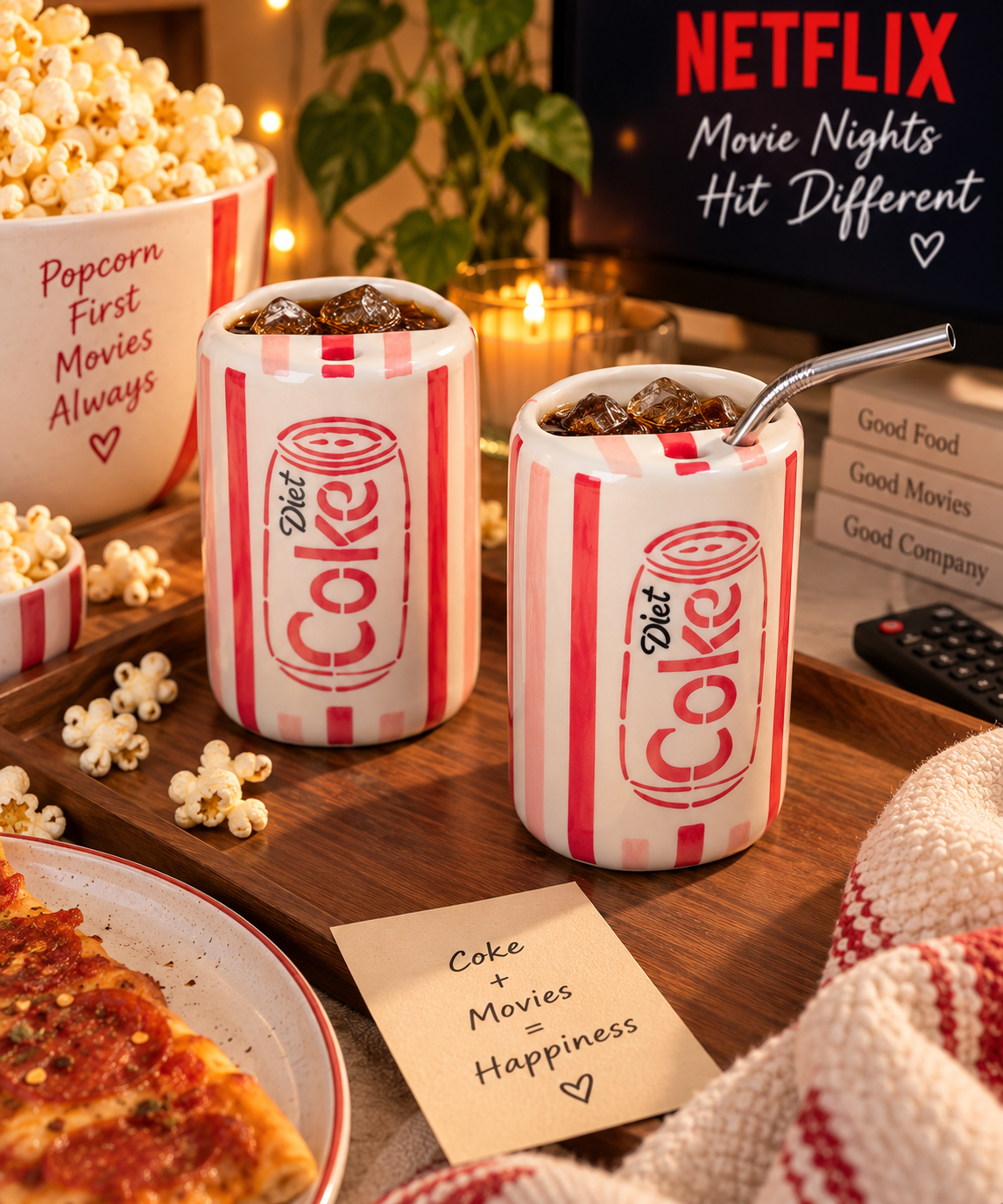 Classic Diet Coke Inspired Ceramic Sipper