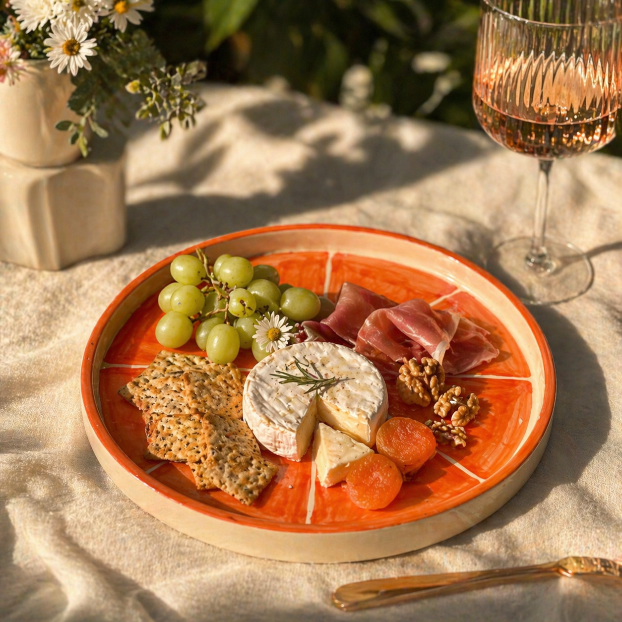 Orange Platter Plate