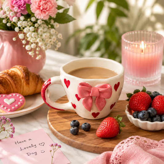 Heart Bow Coffee Mug