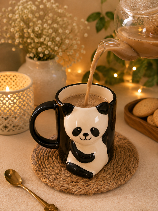 3D Panda Ceramic Coffee Mug | Cute Animal Mug | 350 ml