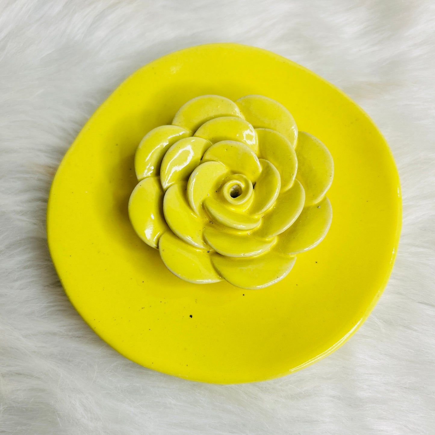 Yellow Agarbatti Stand