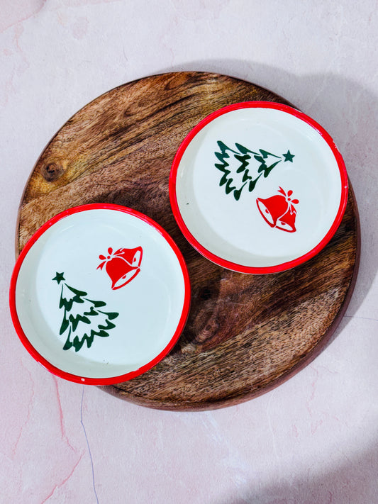 Christmas Snack Plate  (Pack of 1)