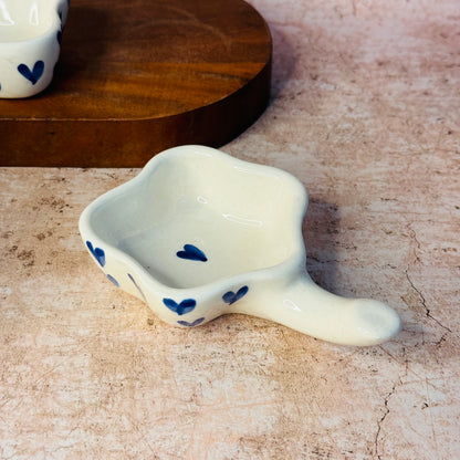 Blue Heart Dip Bowl (Pack of 1)