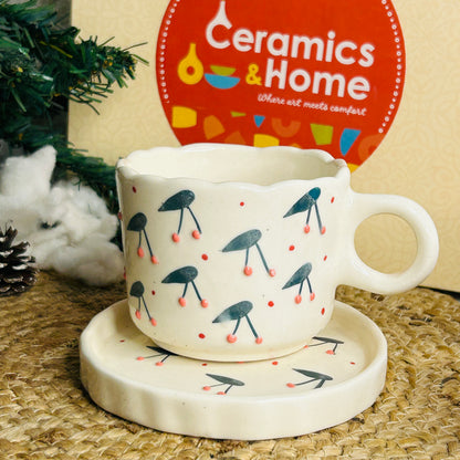 Cherry Delight Cup & Saucer