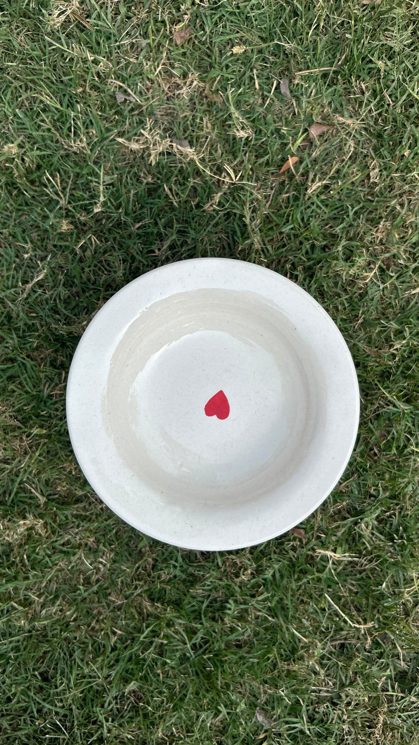 Single Heart Pasta Plate (Pack of 1)