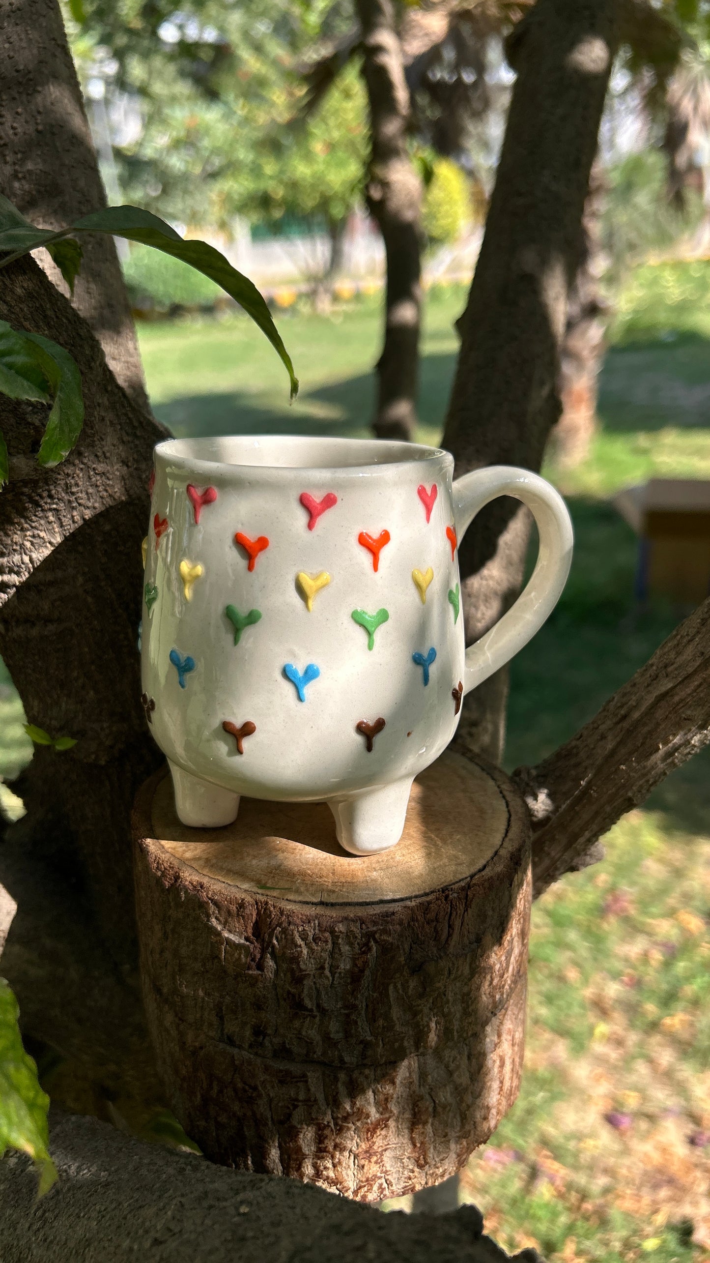 Multiheart Leg Mug