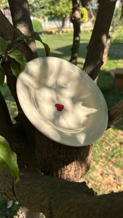 Single Heart Pasta Plate (Pack of 1)