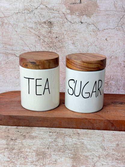 Tea Sugar Airtight Set  (Pack of 2)