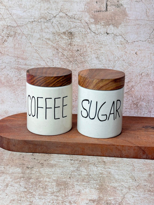 Coffee Sugar Airtight Set  (Pack of 2)