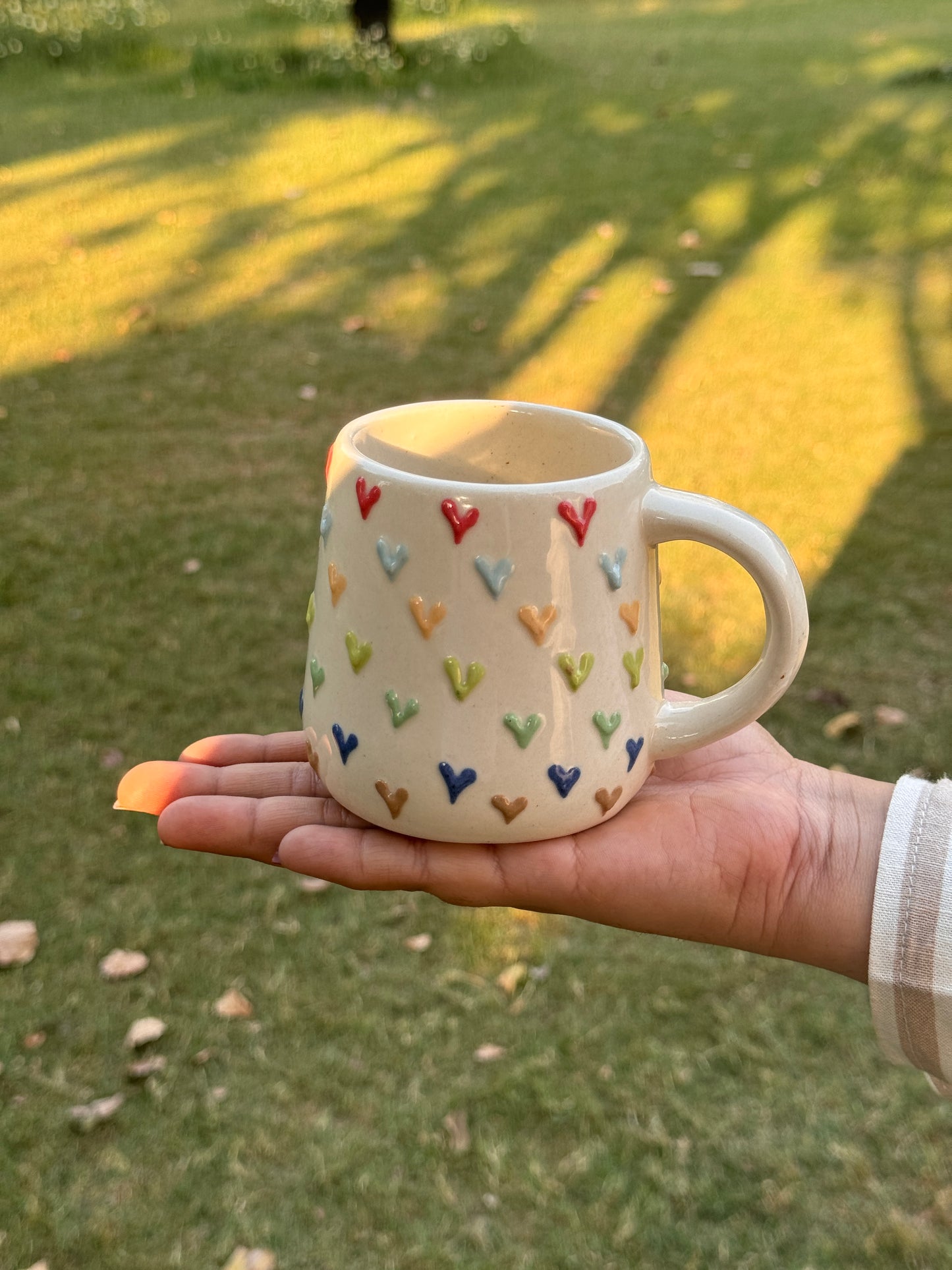 3D Rainbow Hearts Mug (Pack of 1)