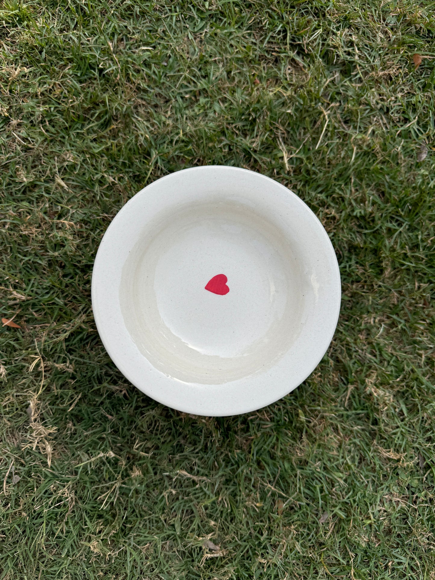 Single Heart Pasta Plate (Pack of 1)