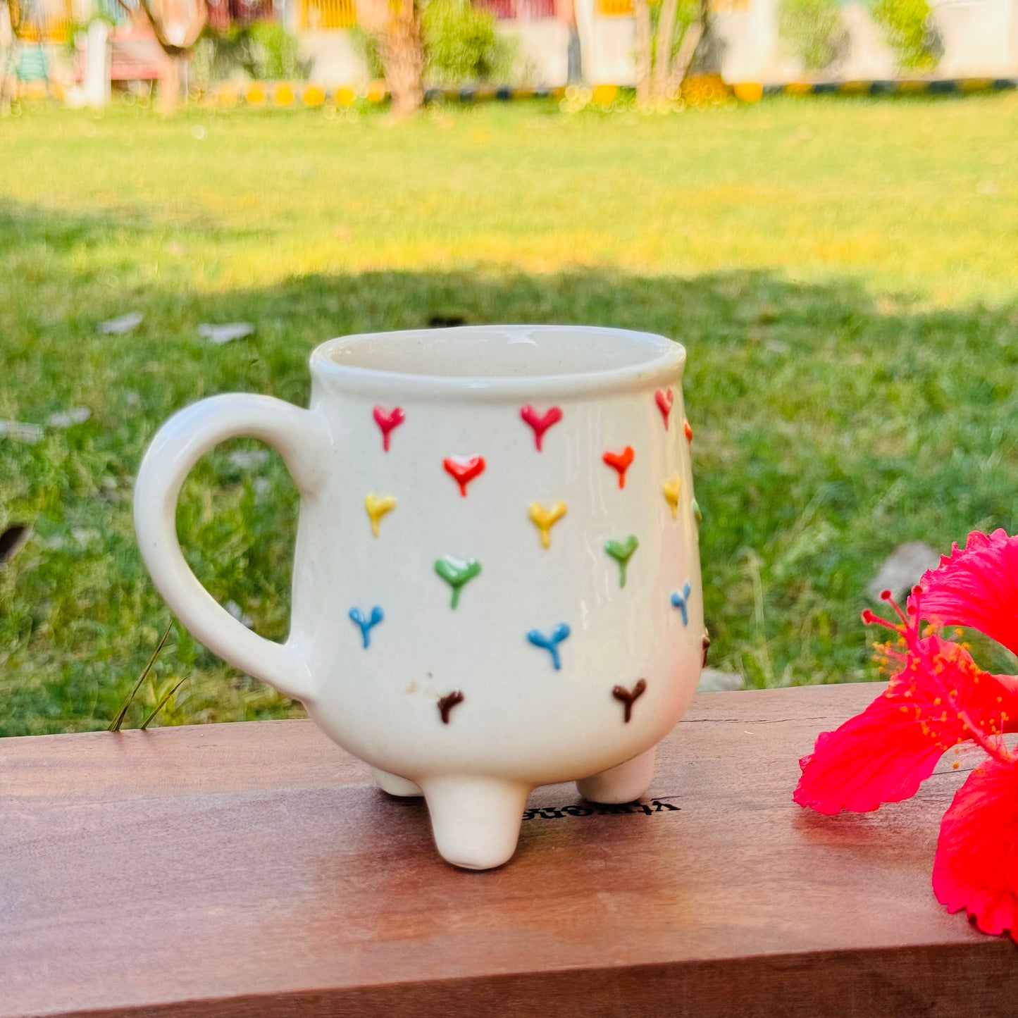 Multiheart Leg Mug