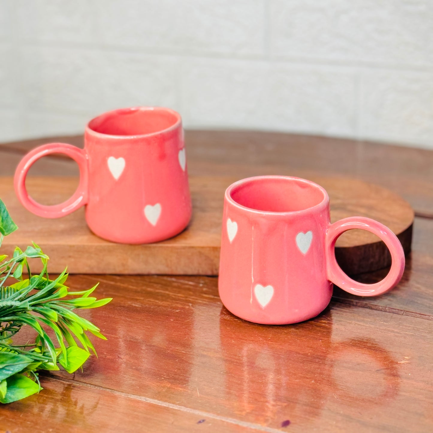 Pink Little Heart Mug (Pack of 1)