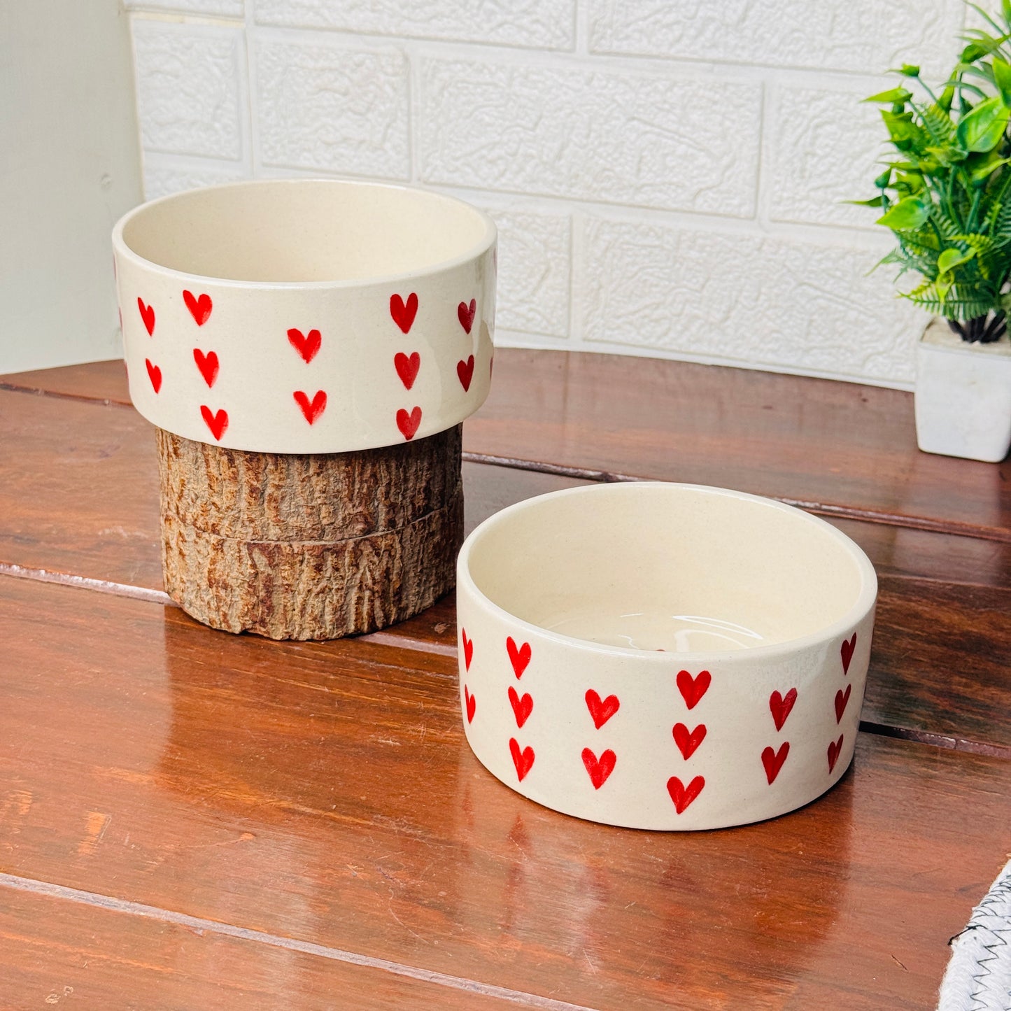 Red Heart Breakfast Bowl (Pack of 1)