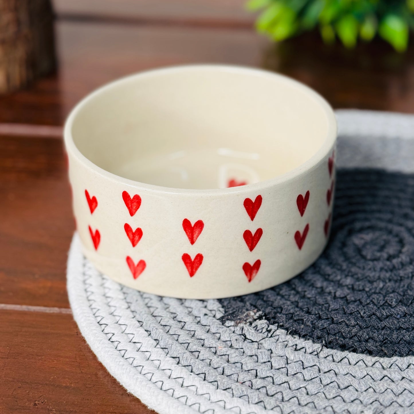 Red Heart Breakfast Bowl (Pack of 1)