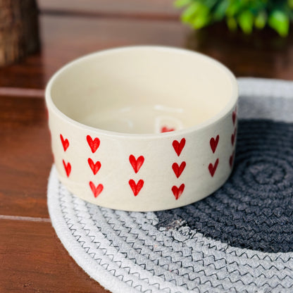 Red Heart Breakfast Bowl (Pack of 1)