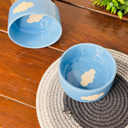 Sky Blue Cloud Breakfast Bowl (Pack of 1)