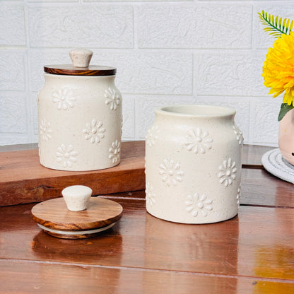 White Lily Jar (Pack of 1)