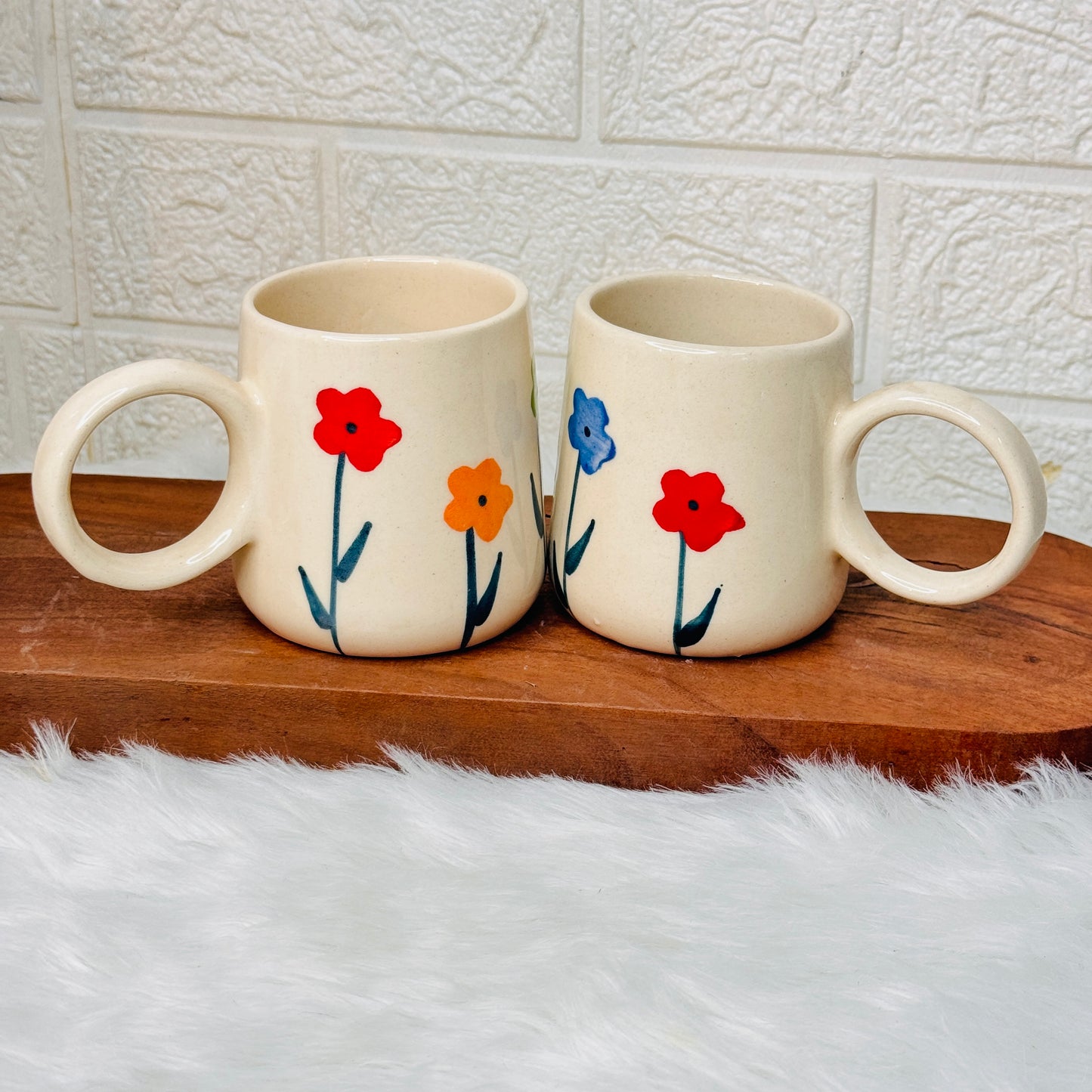 Multi Flower Mug (Pack of 1)