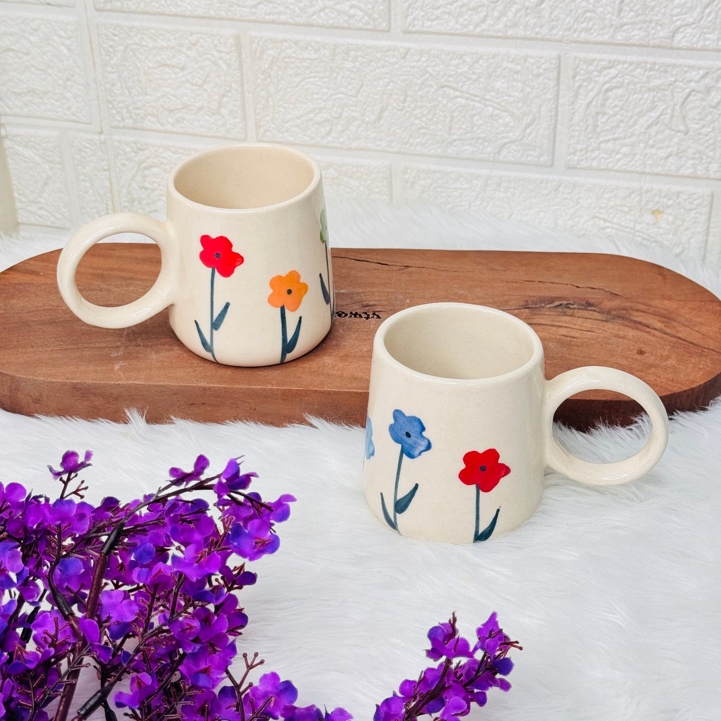 Multi Flower Mug (Pack of 1)