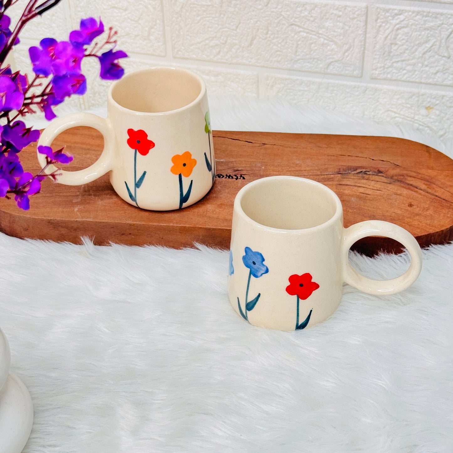 Multi Flower Mug (Pack of 1)