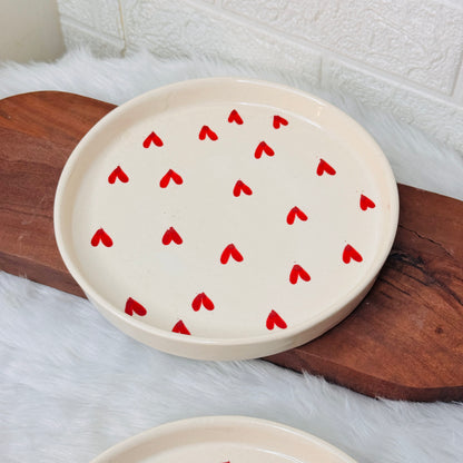Red Heart Platter (Pack of 1)