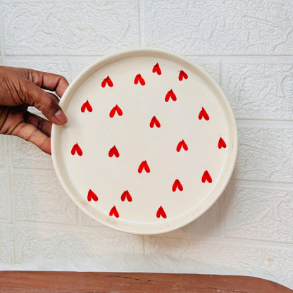 Red Heart Platter (Pack of 1)