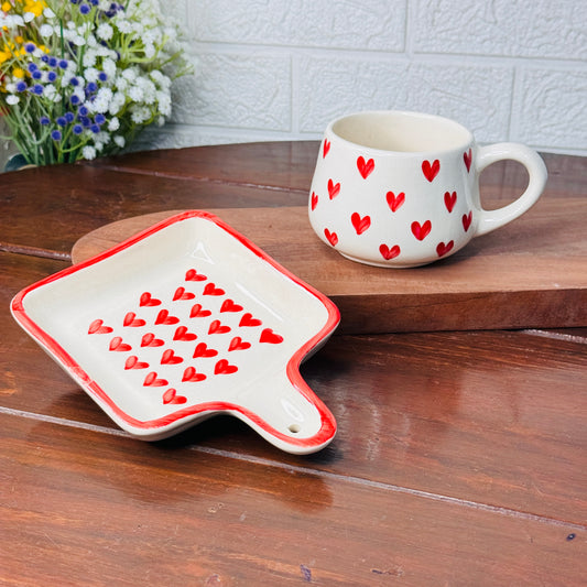 Red Heart Breakfast Set (Pack of 2)
