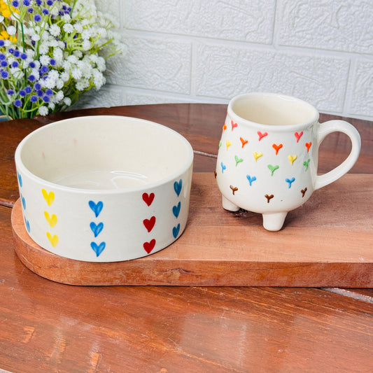 Multi-heart Breakfast Set (Pack of 2)