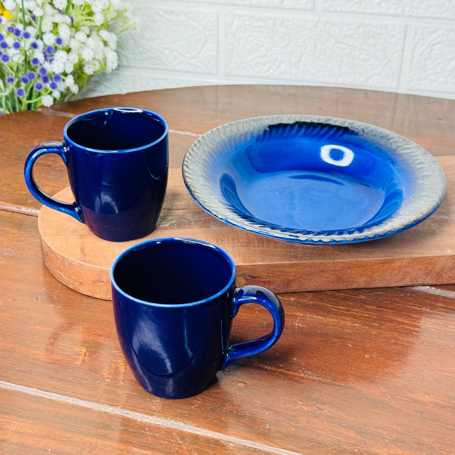 Blue Breakfast Set (Pack of 3)